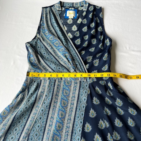 *PRICE IS FIRM* Maeve Eclipsed faux wrap dress in a paisley prints - Picture 6 of 12